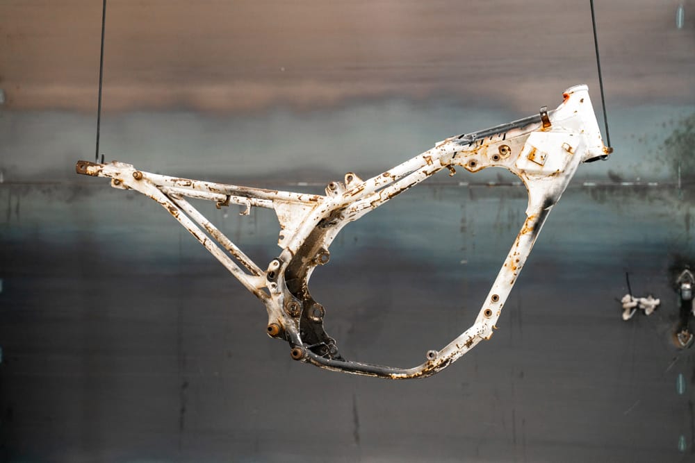 Old-Rusty-Honda-Frame Old Rusty Honda Frame